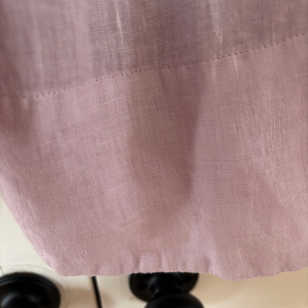New Alex Mill Maddie Skirt 100% Linen Midi Skirt Thistle Purple Size Large Pull — image 5 of 8